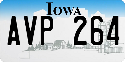 IA license plate AVP264