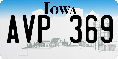 IA license plate AVP369