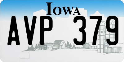 IA license plate AVP379