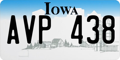 IA license plate AVP438