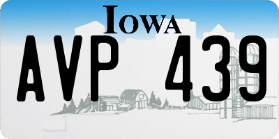 IA license plate AVP439