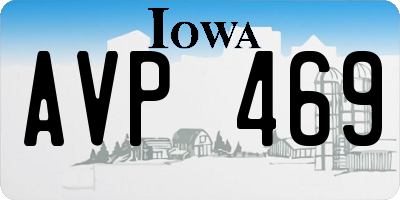 IA license plate AVP469