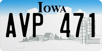 IA license plate AVP471