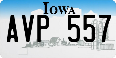 IA license plate AVP557