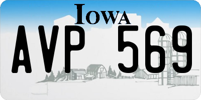 IA license plate AVP569