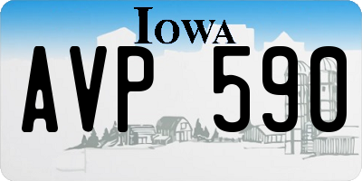 IA license plate AVP590