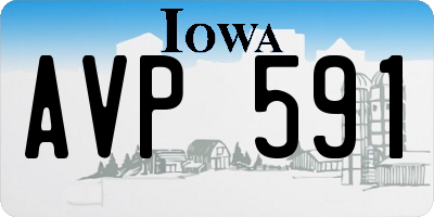 IA license plate AVP591