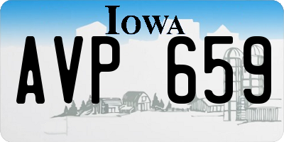 IA license plate AVP659