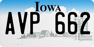 IA license plate AVP662