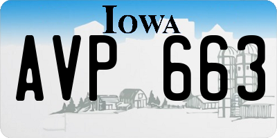 IA license plate AVP663