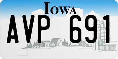 IA license plate AVP691
