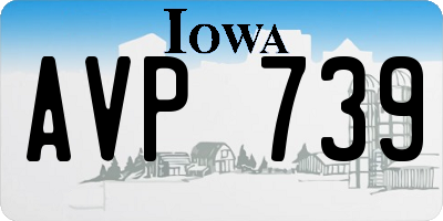 IA license plate AVP739