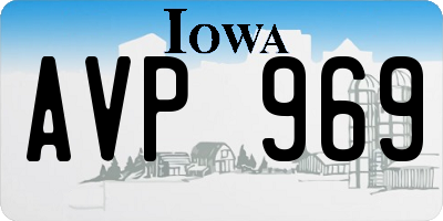 IA license plate AVP969