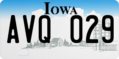 IA license plate AVQ029
