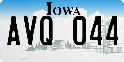 IA license plate AVQ044