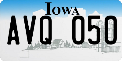 IA license plate AVQ050