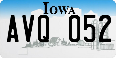 IA license plate AVQ052