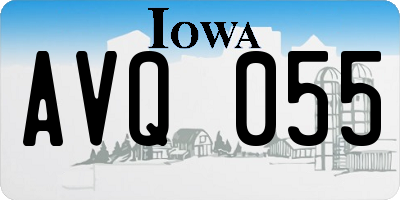 IA license plate AVQ055