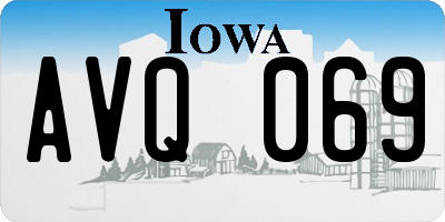 IA license plate AVQ069