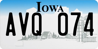 IA license plate AVQ074