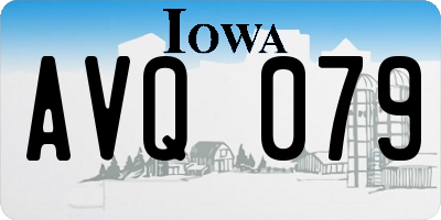 IA license plate AVQ079