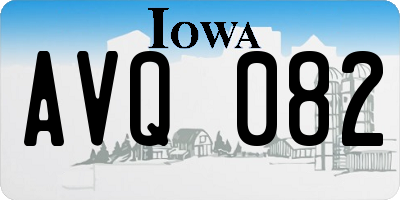 IA license plate AVQ082