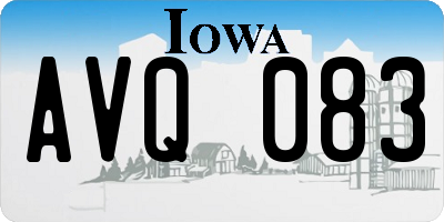 IA license plate AVQ083
