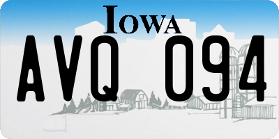 IA license plate AVQ094