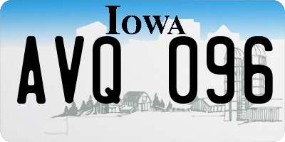 IA license plate AVQ096