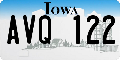 IA license plate AVQ122