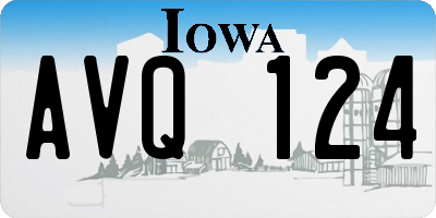 IA license plate AVQ124