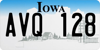 IA license plate AVQ128