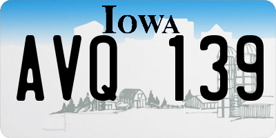IA license plate AVQ139