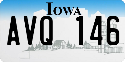 IA license plate AVQ146