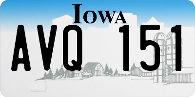 IA license plate AVQ151