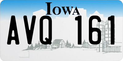 IA license plate AVQ161