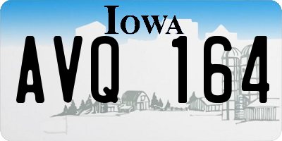 IA license plate AVQ164