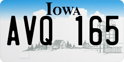 IA license plate AVQ165
