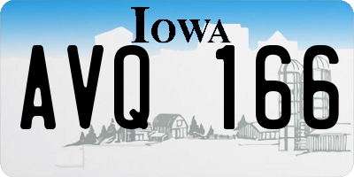 IA license plate AVQ166