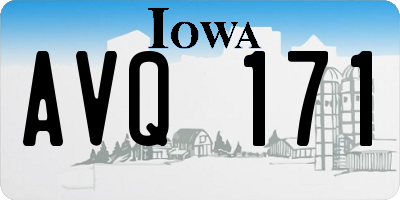 IA license plate AVQ171