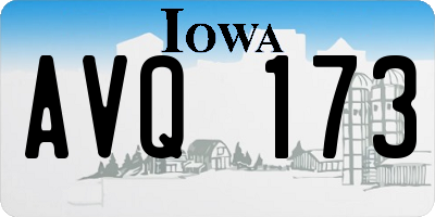 IA license plate AVQ173