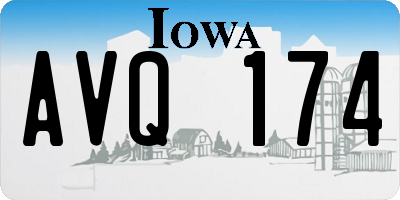 IA license plate AVQ174