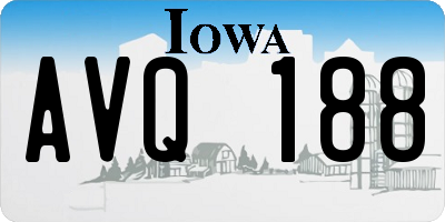 IA license plate AVQ188