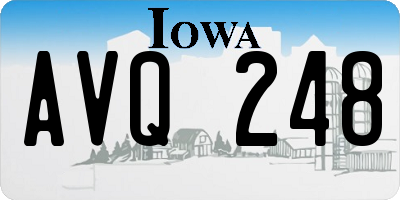 IA license plate AVQ248