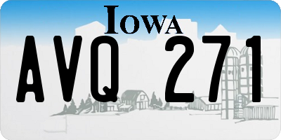 IA license plate AVQ271