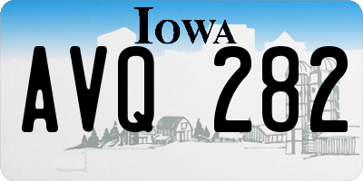 IA license plate AVQ282