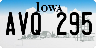 IA license plate AVQ295
