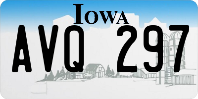 IA license plate AVQ297