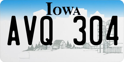 IA license plate AVQ304