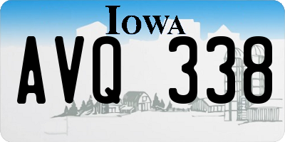 IA license plate AVQ338